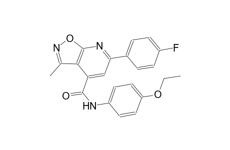 isoxazolo[5,4-b]pyridine-4-carboxamide, N-(4-ethoxyphenyl)-6-(4-fluorophenyl)-3-methyl-