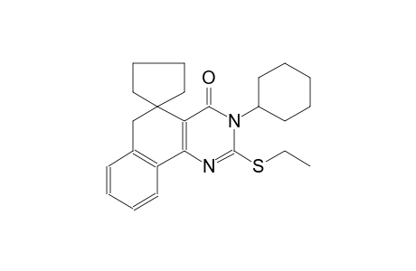 3-cyclohexyl-2-(ethylthio)-3H-spiro[benzo[h]quinazoline-5,1'-cyclopentan]-4(6H)-one