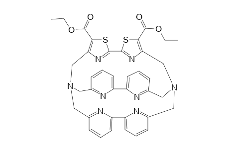 DIETHYL-4,4'-(N,N':N,N'-[BIS-(2,2'-BIPYRIDINE-6,6'-DIMETHYL)]-BIS-(AMINOMETHYL))-2,2'-BITHIAZOLE-5,5'-DICARBOXYLATE