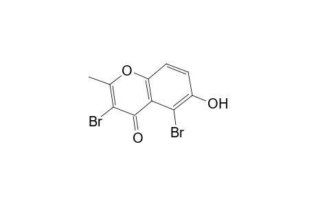 Chromone, 3,5-dibromo-6-hydroxy-2-methyl-