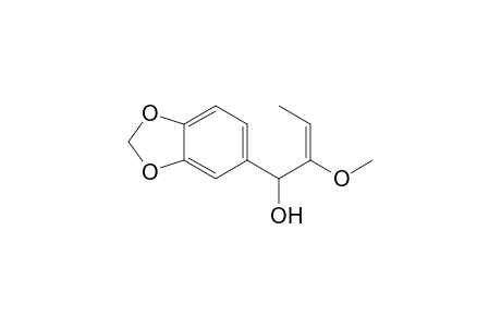 (E)-1-(1,3-benzodioxol-5-yl)-2-methoxy-2-buten-1-ol