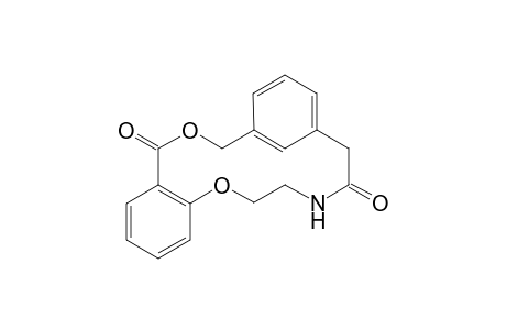 9-Aza-2,12-dioxabenzo[d,e]benzo[m]cyclotetradecane-1,8-dione