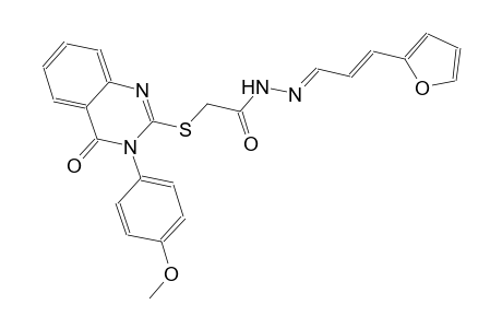 N'-[(E,2E)-3-(2-furyl)-2-propenylidene]-2-{[3-(4-methoxyphenyl)-4-oxo-3,4-dihydro-2-quinazolinyl]sulfanyl}acetohydrazide