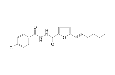 N'-(4-Chlorobenzoyl)-5-(1-hexynyl)-2-furohydrazide