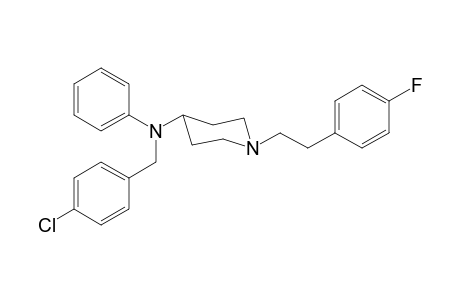 N-(4-Chlorobenzyl)-1-[2-(4-fluorophenyl)ethyl]-N-phenylpiperidin-4-amine