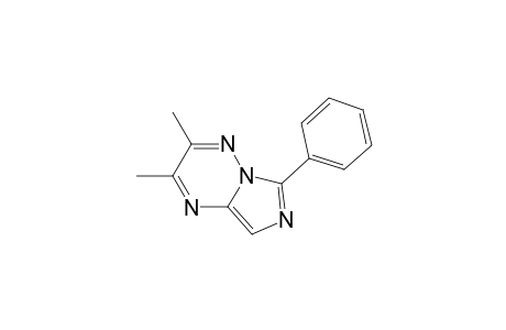 Imidazo[1,5-b][1,2,4]triazine, 2,3-dimethyl-6-phenyl-