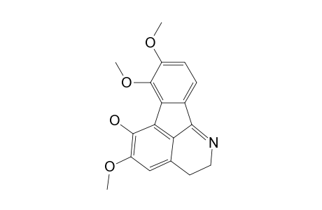 CAULOPHYLLINE-E;5,7,8-TRIMETHOXY-2,3-DIHYDROINDENO-[1,2,3-IJ]-ISOQUINOLINE-6-OL