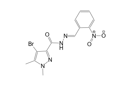 4-bromo-1,5-dimethyl-N'-[(E)-(2-nitrophenyl)methylidene]-1H-pyrazole-3-carbohydrazide