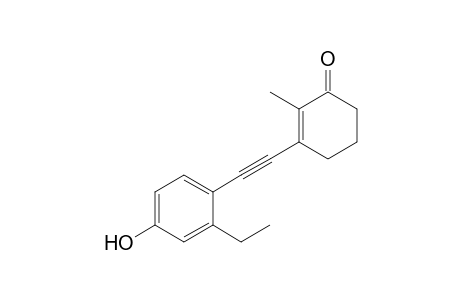 3-(4-Hydroxy-2-ethylphenylethynyl)-2-methylcyclohex-2-enone