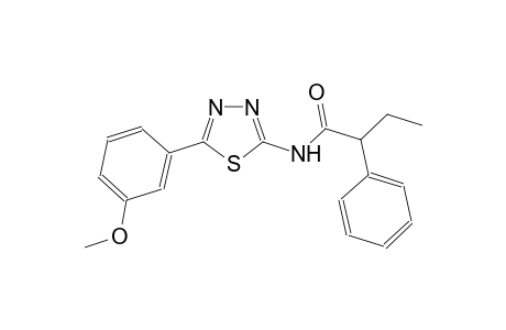 N-[5-(3-methoxyphenyl)-1,3,4-thiadiazol-2-yl]-2-phenylbutanamide