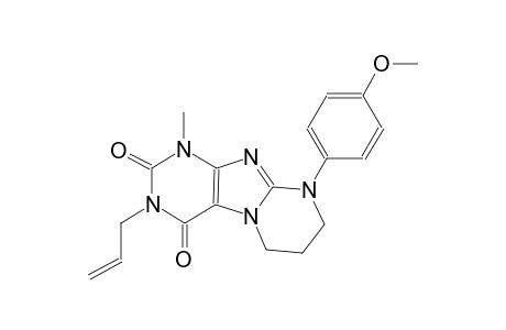 3-allyl-9-(4-methoxyphenyl)-1-methyl-6,7,8,9-tetrahydropyrimido[2,1-f]purine-2,4(1H,3H)-dione