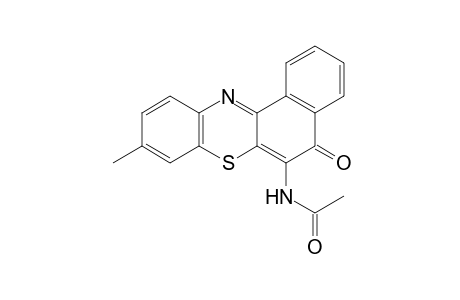 N-(9-methyl-5-oxo-5H-benzo[a]phenzothiazin-6-yl)acetamide