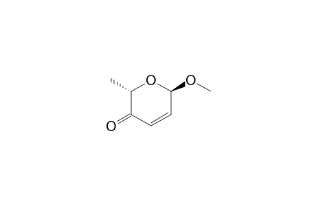 Methyl 2,3,6-trideoxy-.beta.-DL-glycero-hex-2-enopyranosid-4-ulose