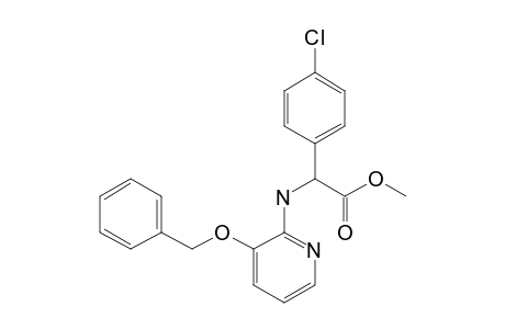 METHYL-N-(3-BENZYLOXY-2-PYRIDYL)-ALPHA-PARA-CHLOROPHENYLGLYCINATE