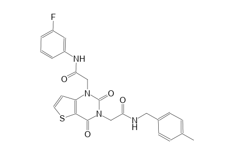 1-[3-(3-fluorophenyl)-2-oxopropyl]-3-[4-(4-methylphenyl)-2-oxobutyl]-1H,2H,3H,4H-thieno[3,2-d]pyrimidine-2,4-dione