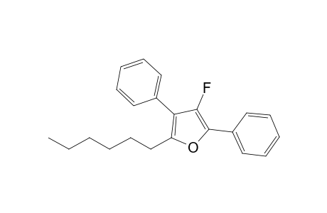 3-Fluoro-5-n-hexyl-2,4-diphenylfuran