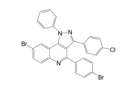 8-Bromo-4-(4-bromophenyl)-3-(4-chlorophenyl)-1-phenyl-1H-pyrazolo[4,3-c]quinoline