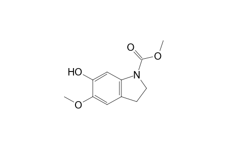 N-Methoxycarbonyl-6-hydroxy-5-methoxy-2,3-dihydroindole
