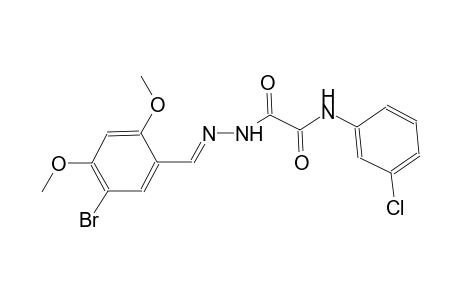 2-[(2E)-2-(5-bromo-2,4-dimethoxybenzylidene)hydrazino]-N-(3-chlorophenyl)-2-oxoacetamide