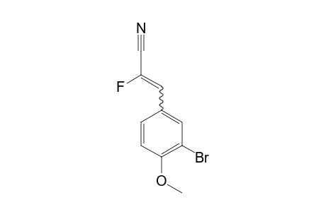 2-Fluoro-3-(3-bromo-4-methoxyphenyl)acrylonitrile
