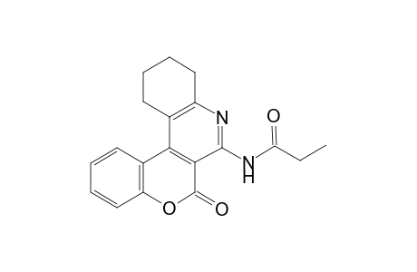 N-(6-Oxo-9,10,11,12-tetrahydro-6H-5-oxa-8-aza-benzo[c]phenanthren-7-yl)-propionamide