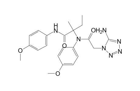 2-(N-[2-(5-amino-1-tetrazolyl)-1-oxoethyl]-4-methoxyanilino)-N-(4-methoxyphenyl)-2-methylbutanamide