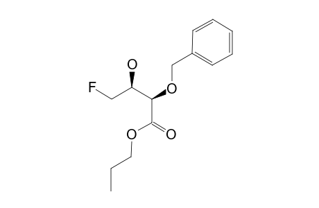N-PROPYL-(2R)-BENZOYLOXY-4-FLUORO-(3S)-HYDROXYBUTANOATE