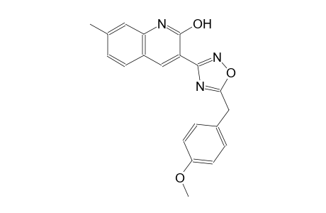 3-[5-(4-methoxybenzyl)-1,2,4-oxadiazol-3-yl]-7-methyl-2-quinolinol
