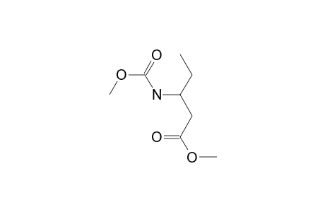 3-Amino-pentanoic acid, N-methoxycarbonyl-, methyl ester