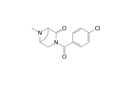 3-(p-chlorobenzoyl)-8-methyl-3,8-diazabicyclo[3.2.1]octan-2-one