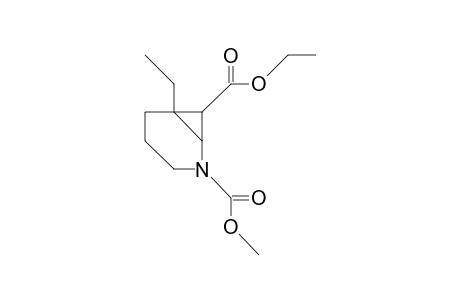 2-Aza-2-N-methoxycarbonyl-6-endo-ethyl-7-ethoxycarbonyl-bicyclo(4.1.0)heptane