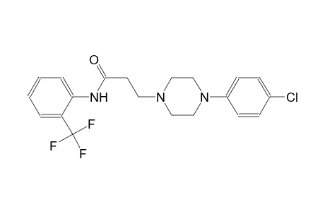 3-[4-(4-chlorophenyl)-1-piperazinyl]-N-[2-(trifluoromethyl)phenyl]propanamide