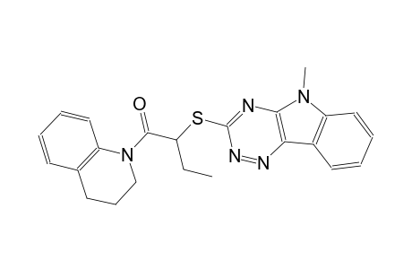 3-{[1-(3,4-dihydro-1(2H)-quinolinylcarbonyl)propyl]sulfanyl}-5-methyl-5H-[1,2,4]triazino[5,6-b]indole
