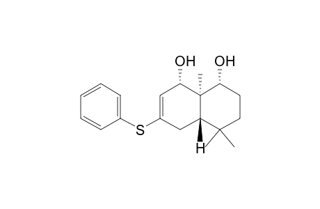 1,8-Naphthalenediol, 1,2,3,4,4a,5,8,8a-octahydro-4,4,8a-trimethyl-6-(phenylthio)-, (1.alpha.,4a.beta.,8.alpha.,8a.alpha.)-