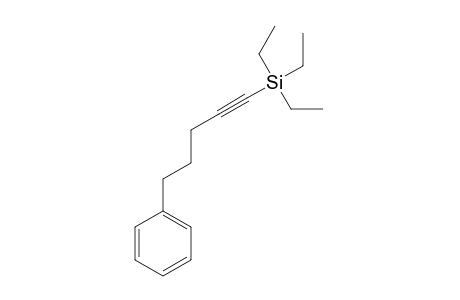 (Triethyl)(5-phenylpent-1-ynyl)silane