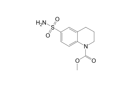 1(2H)-Quinolinecarboxylic acid, 6-(aminosulfonyl)-3,4-dihydro-, methyl ester