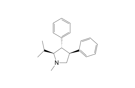 1-Methyl-3.alpha.,4.beta.-diphenyl-2.beta.-(1-methylethyl)pyrrolidine