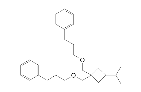 1-Isopropyl-3,3-bis(3-phenylpropoxymethyl)cyclobutane