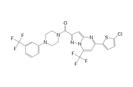 5-(5-chloro-2-thienyl)-7-(trifluoromethyl)-2-({4-[3-(trifluoromethyl)phenyl]-1-piperazinyl}carbonyl)pyrazolo[1,5-a]pyrimidine