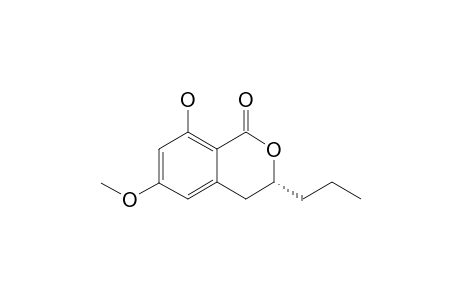 3,4-Dihydro-8-hydroxy-6-methoxy-3-(R)-propylisocoumarin