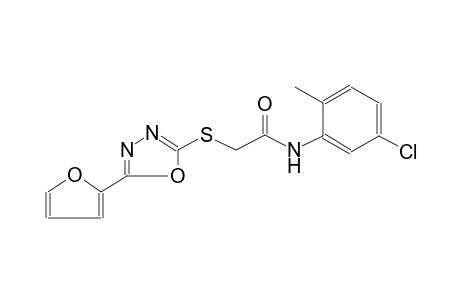 N-(5-Chloro-2-methylphenyl)-2-([5-(2-furyl)-1,3,4-oxadiazol-2-yl]sulfanyl)acetamide