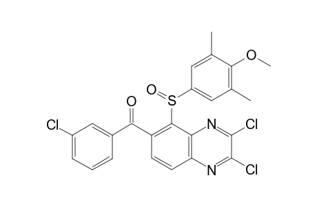 (3-chlorophenyl)(2,3-dichloro-5-((4-methoxy-3,5-dimethylphenyl)sulfinyl)-quinoxalin-6-yl)methanone