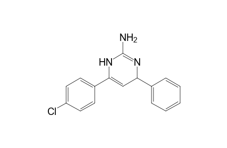 2-Pyrimidinamine, 6-(4-chlorophenyl)-1,4-dihydro-4-phenyl-