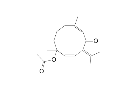 7-Acetoxy-1,7-dimethyl-3-oxo-4-prop-2-ylidenecyclodeca-1,5-diene