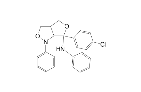 1H,3H-Furo[3,4-c]isoxazol-6-amine, 6-(4-chlorophenyl)tetrahydro-N,1-diphenyl-