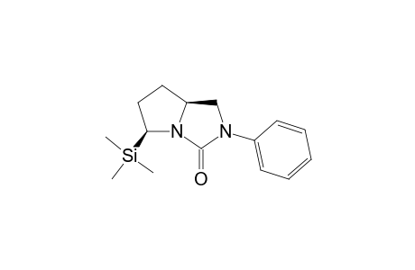 (-)-(5S,7aS)-2-Phenyl-5-(trimethylsilyl)tetrahydro-1H-pyrrolo[1,2-c]imidazol-3(2H)-one
