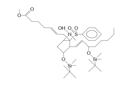Methyl-(5Z,13E,8R,9S,11R,12S,15S)-11,15-bis-(tert.-butylddimethylsiloxy)-9-(methylhydroxyamino)-8-(phenylsulfonyl)-5,13-