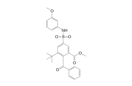 2-Benzoyl-3-tert-butyl-5-[(3-methoxyphenyl)sulfamoyl]benzoic acid methyl ester