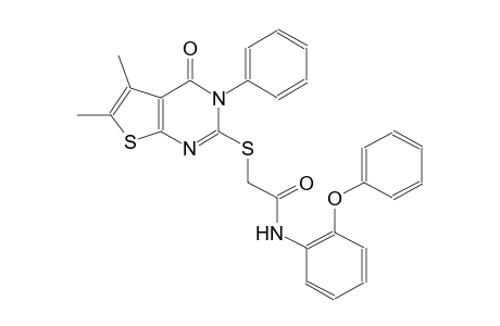 acetamide, 2-[(3,4-dihydro-5,6-dimethyl-4-oxo-3-phenylthieno[2,3-d]pyrimidin-2-yl)thio]-N-(2-phenoxyphenyl)-