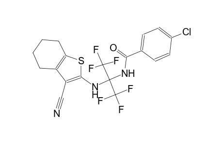 benzamide, 4-chloro-N-[1-[(3-cyano-4,5,6,7-tetrahydrobenzo[b]thien-2-yl)amino]-2,2,2-trifluoro-1-(trifluoromethyl)ethyl]-